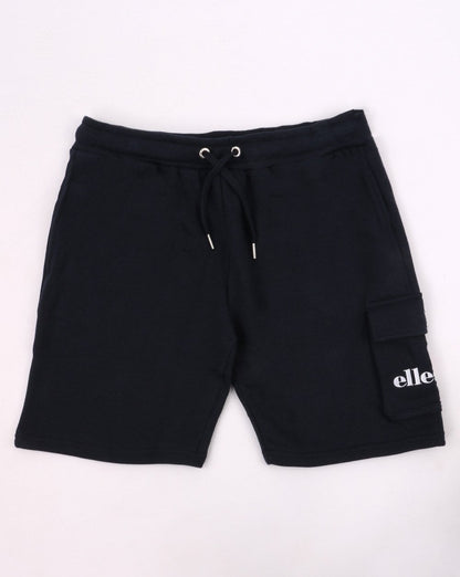 Ellesse – Fleece-Cargoshorts mit Tasche in Marineblau
