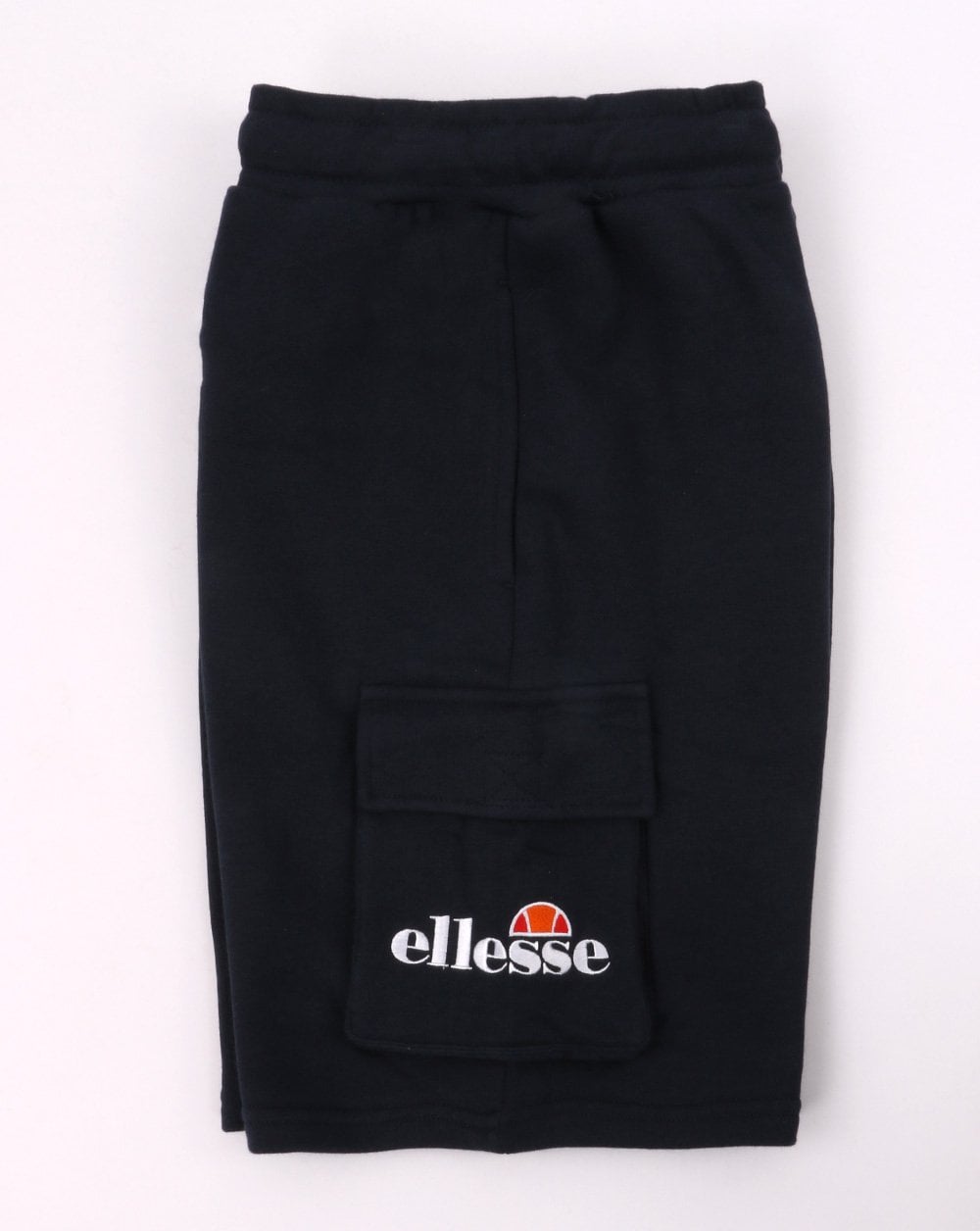 Ellesse – Fleece-Cargoshorts mit Tasche in Marineblau