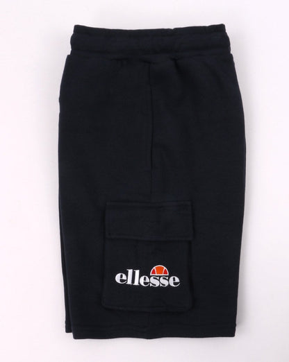 Ellesse – Fleece-Cargoshorts mit Tasche in Marineblau