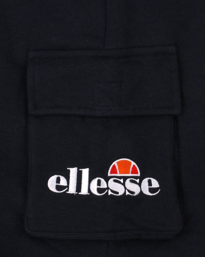 Ellesse – Fleece-Cargoshorts mit Tasche in Marineblau