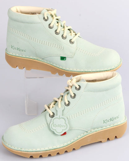Kickers Kick Hi Nubukstiefel Pastell Mint