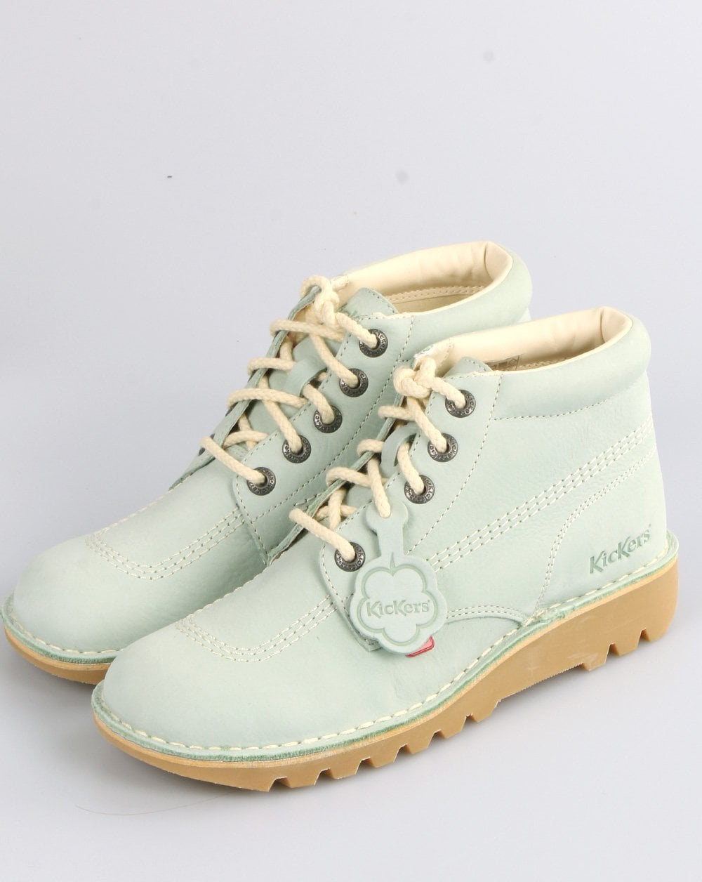 Kickers Kick Hi Nubukstiefel Pastell Mint