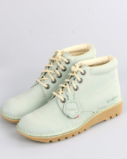 Kickers Kick Hi Nubukstiefel Pastell Mint