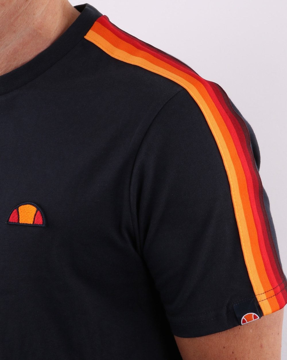 Ellesse Corp Tape T Shirt Navy