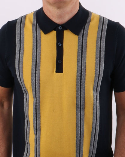 Ben Sherman – Mod Stripe Polo – Dunkelblau