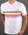 Sergio Tacchini White Multi stripe T Shirt