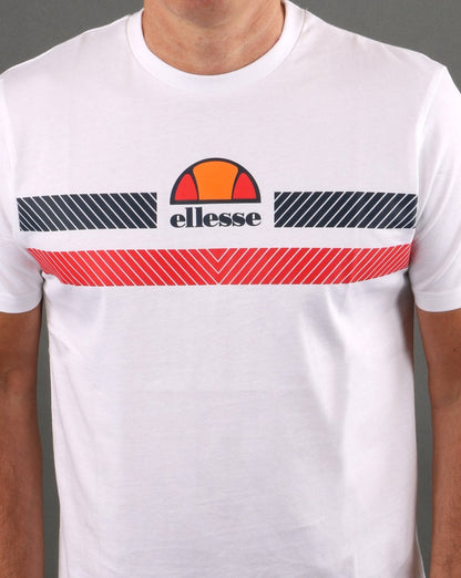 Ellesse Glisenta T-Shirt Weiß/Marineblau/Rot