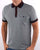 Gabicci Vintage Two Tone Polo Navy / Grey