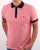 Gabicci Vintage Two Tone Polo Coral Pink