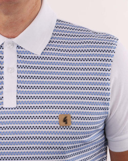 Gabicci Vintage Mills Polo Blau-Weiß