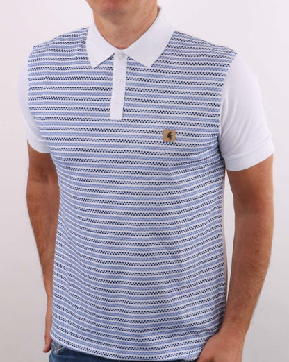 Gabicci Vintage Mills Polo Blau-Weiß