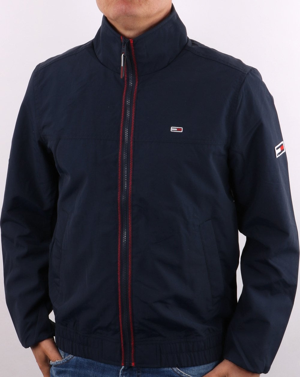 Tommy Jeans – Essential – Bomberjacke in Marineblau