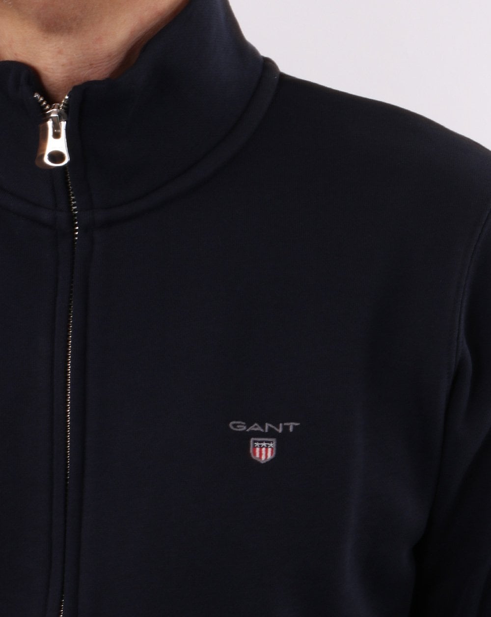 Gant Original Trainingsjacke mit durchgehendem Reißverschluss, Marineblau