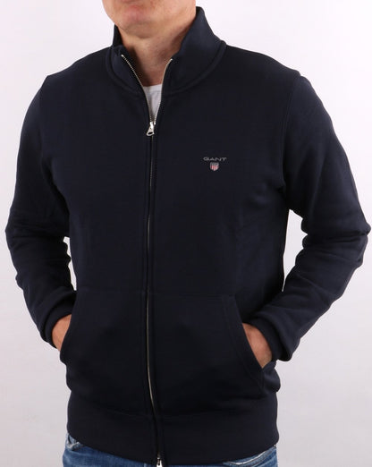 Gant Original Trainingsjacke mit durchgehendem Reißverschluss, Marineblau