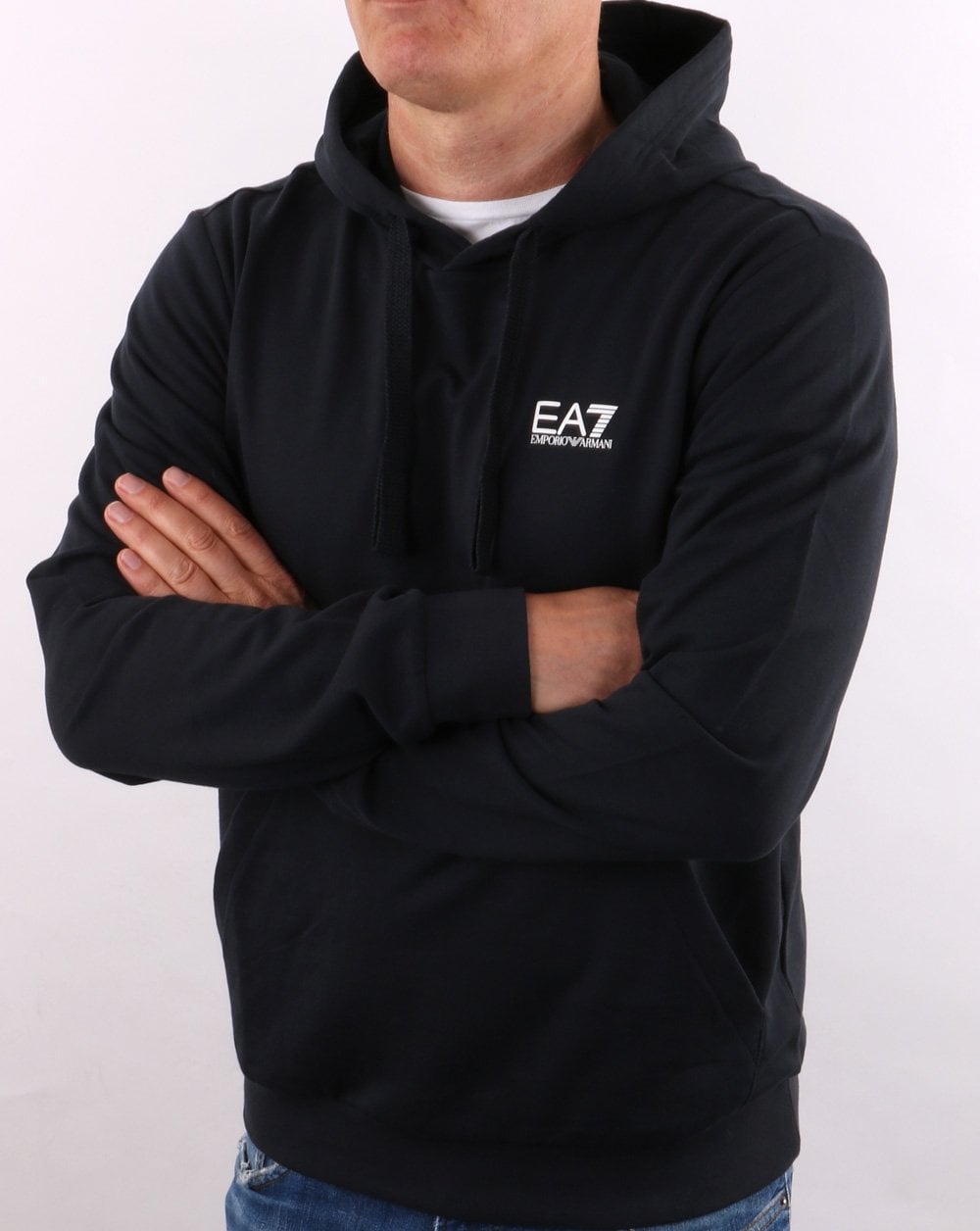 EA7 Classic Overhead Hoody Nachtblau