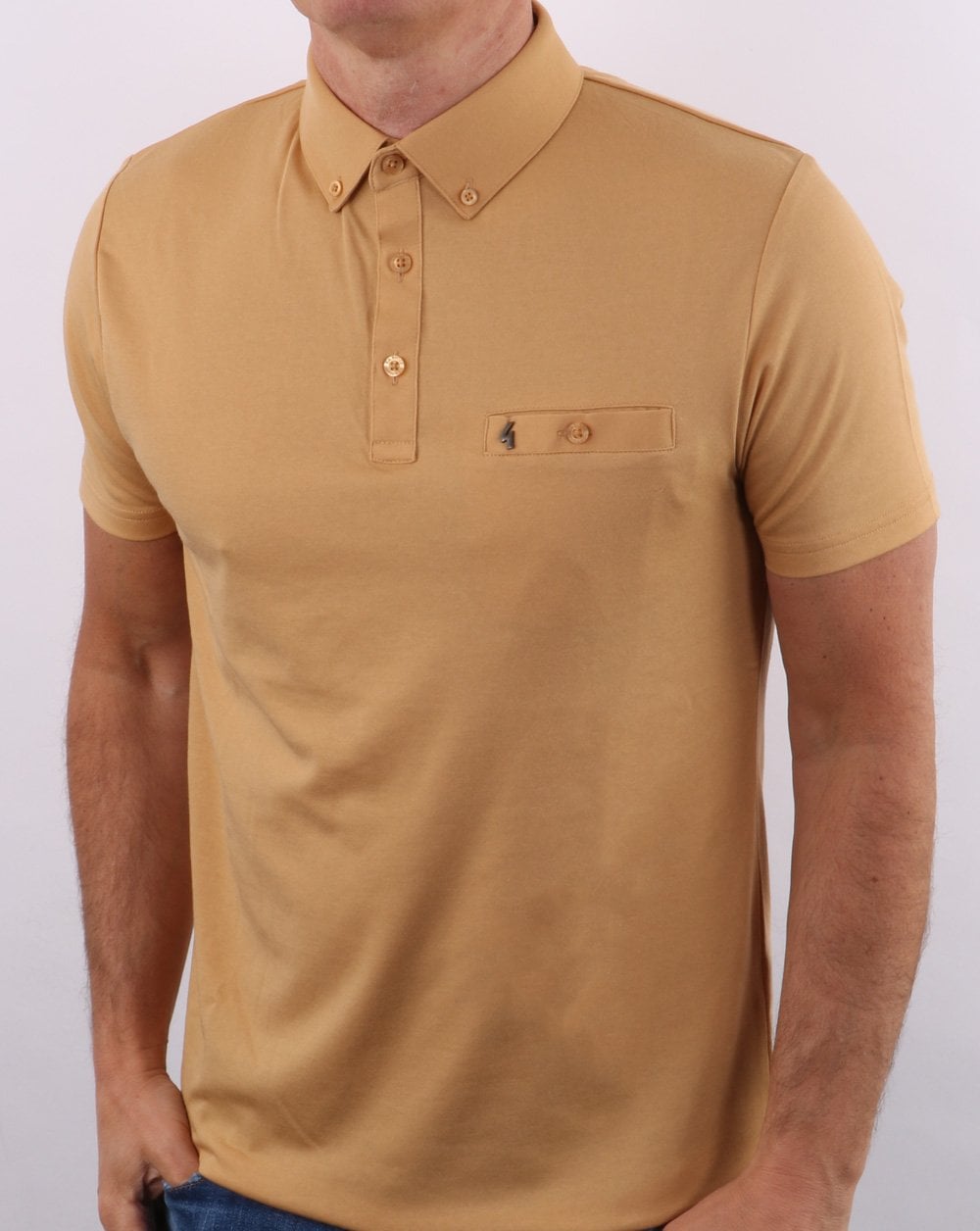 Gabicci Vintage Ladro Poloshirt Sand