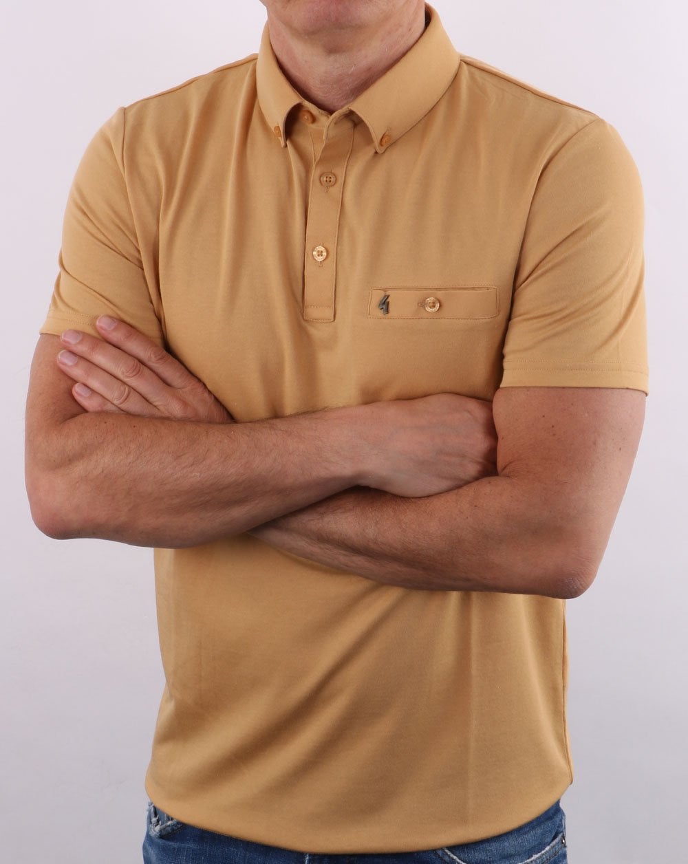 Gabicci Vintage Ladro Poloshirt Sand