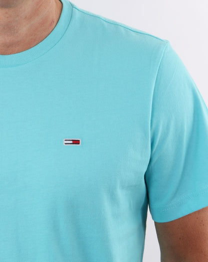 Tommy Jeans – Classics – T-Shirt in Aquablau