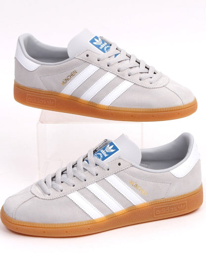 Adidas München Sneakers Hellgrau/Weiß