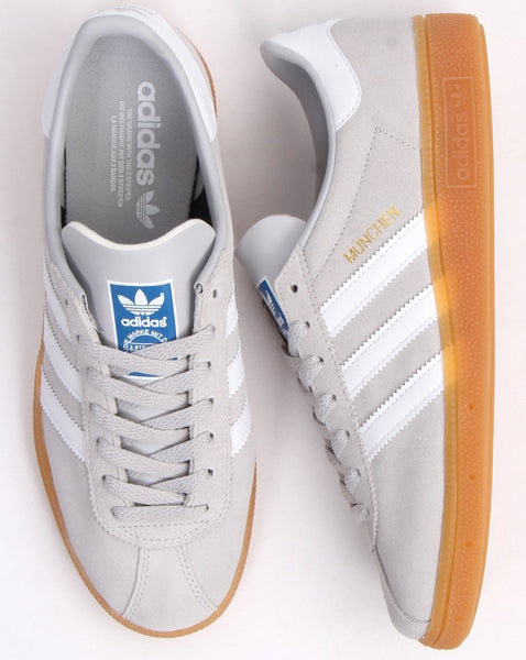 Adidas Munchen Trainers Light Grey/White