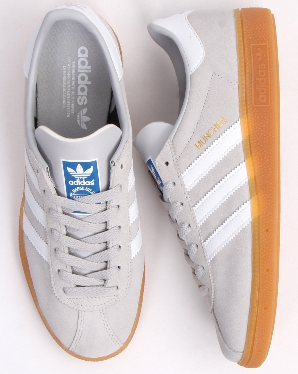 Adidas München Sneakers Hellgrau/Weiß