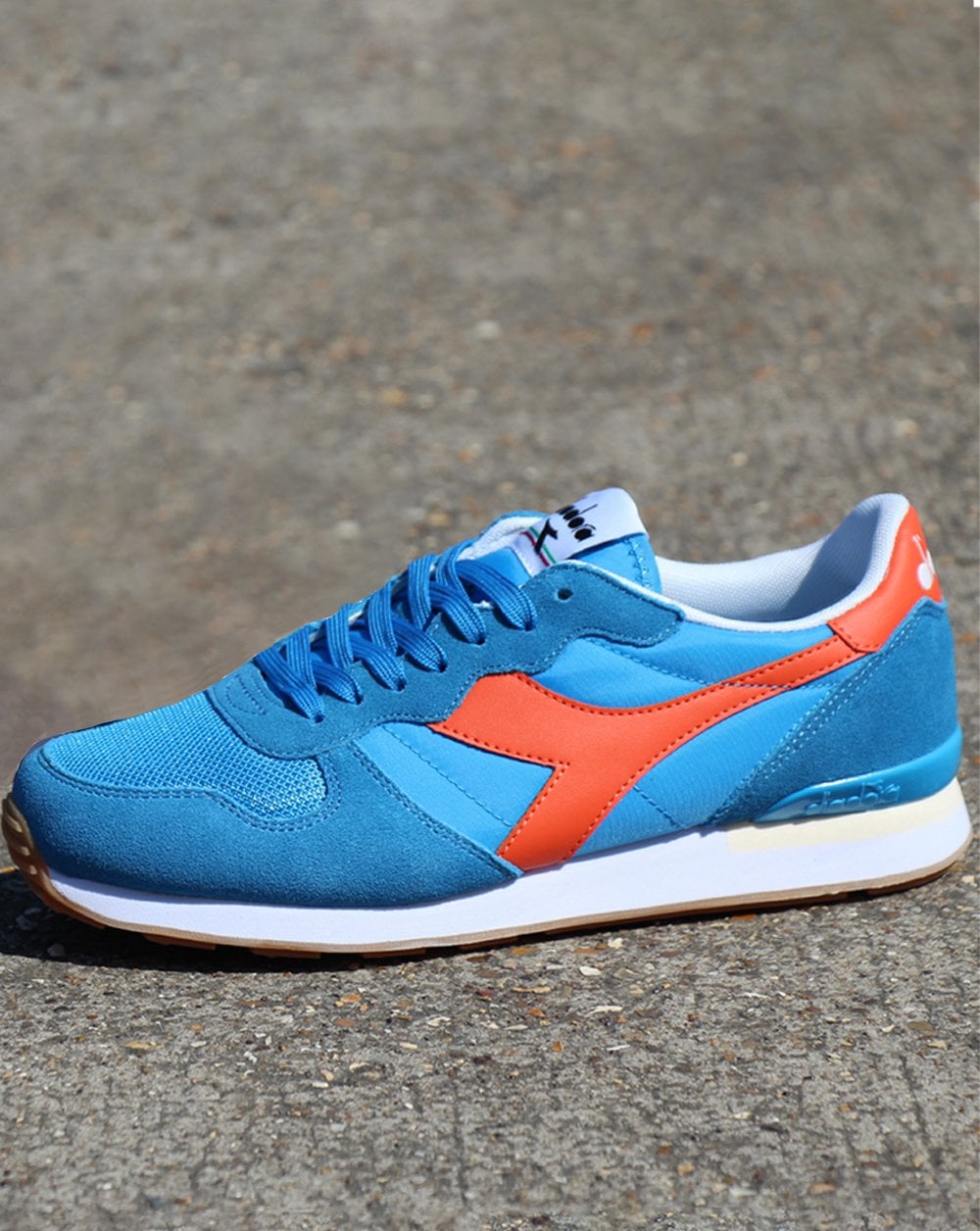 Diadora Camaro Sneakers Leuchtendes Blau/Dunkelorange