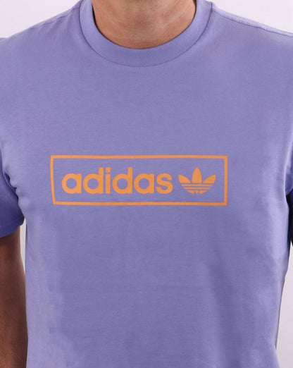 Adidas Originals Linear Logo T-Shirt Hellviolett
