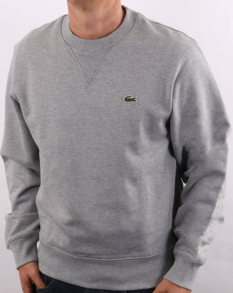 Lacoste Organic Cotton Sweatshirt Silver Grey Marl