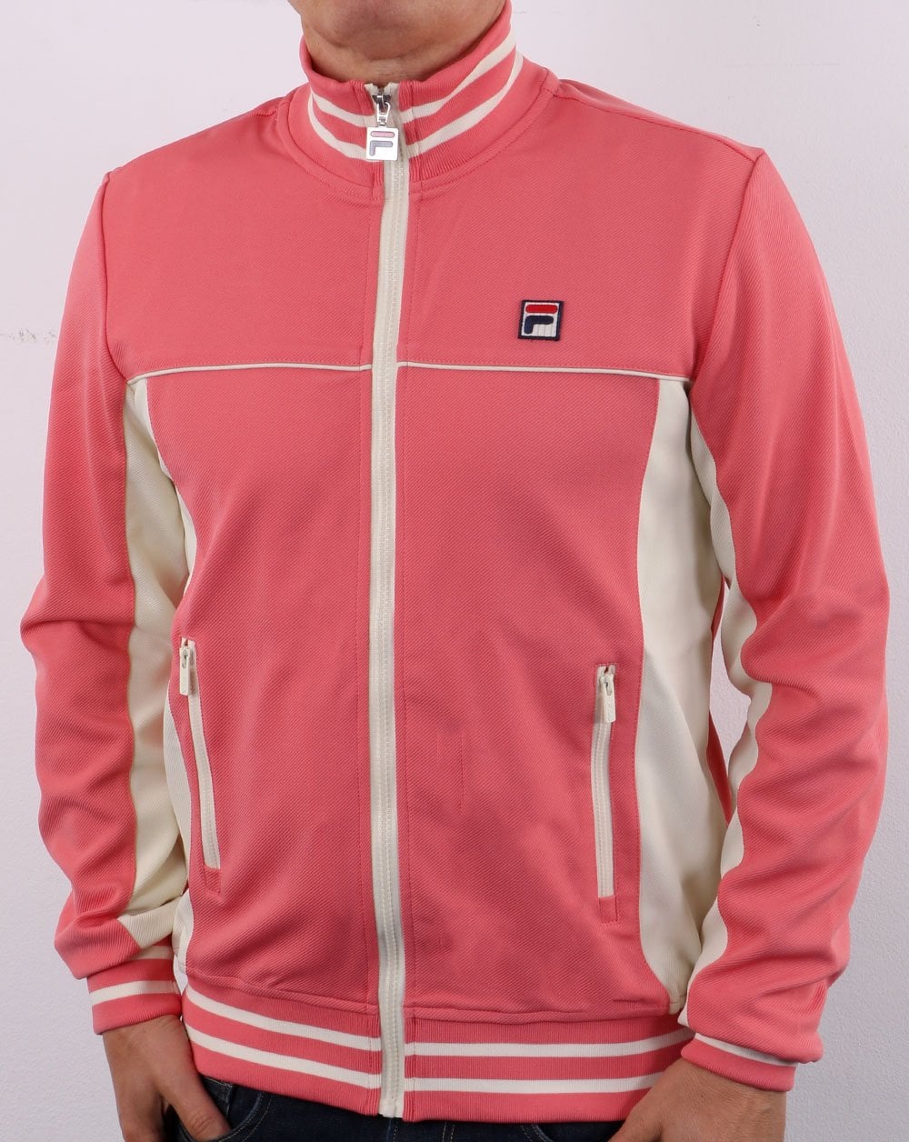 Fila Vintage Onyx Track Top Coral