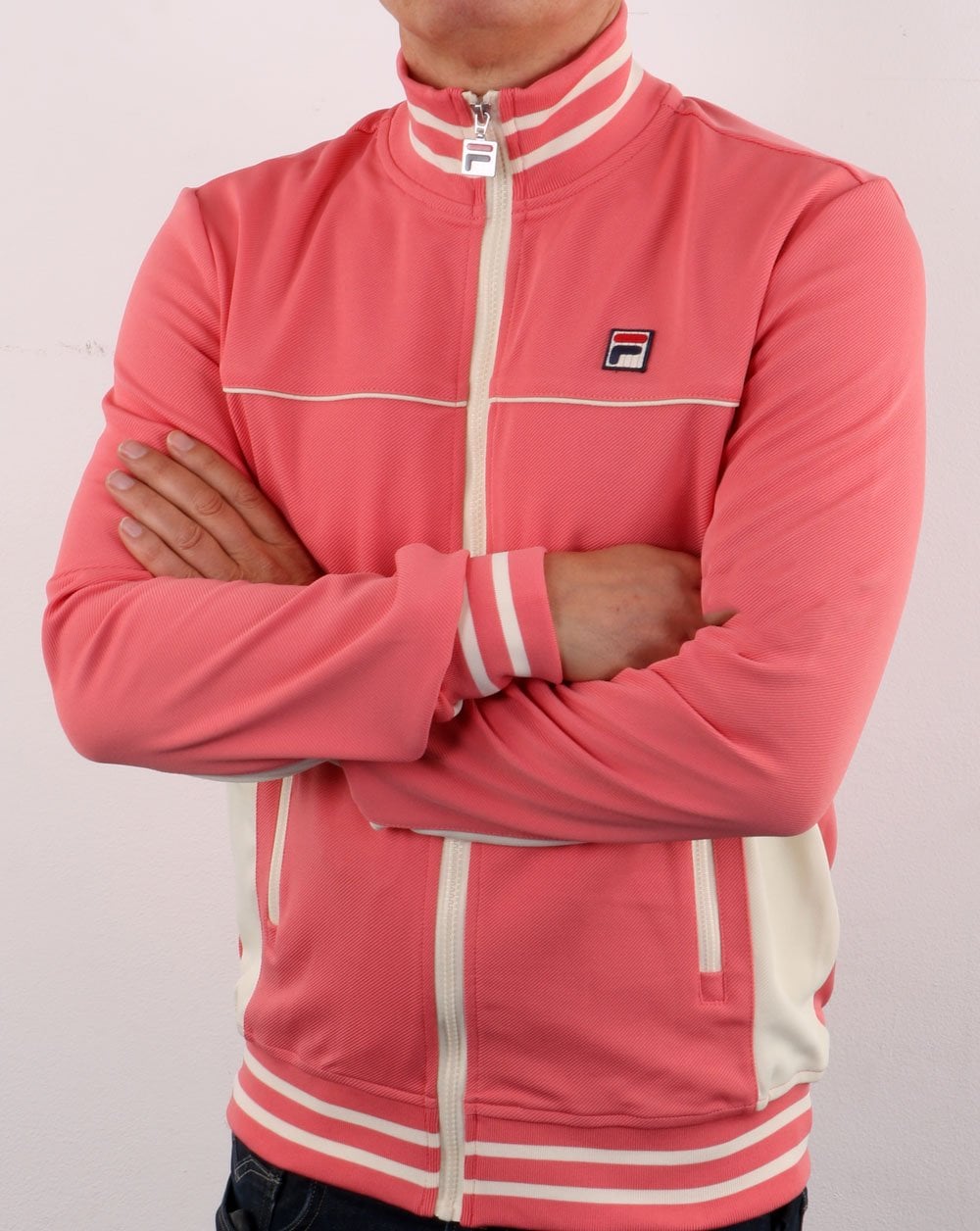 Fila Vintage Onyx Trainingsjacke in Koralle