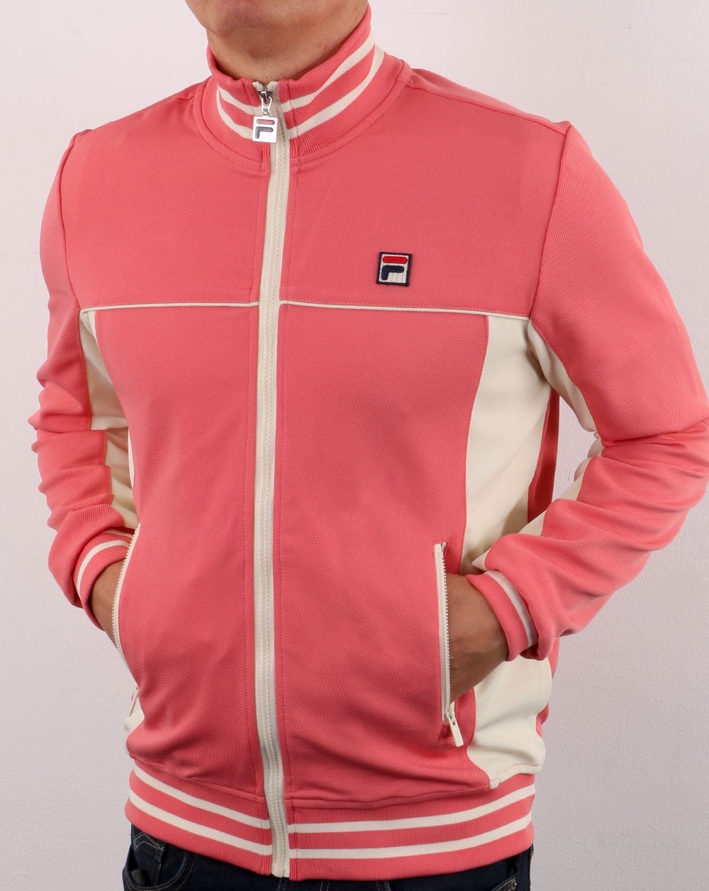 Fila Vintage Onyx Trainingsjacke in Koralle