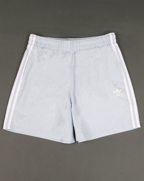 Adidas Originals 3 Stripes Swim Shorts Ice Blue