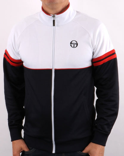Sergio Tacchini Orion Trainingsjacke Weiß/Marineblau/Rot