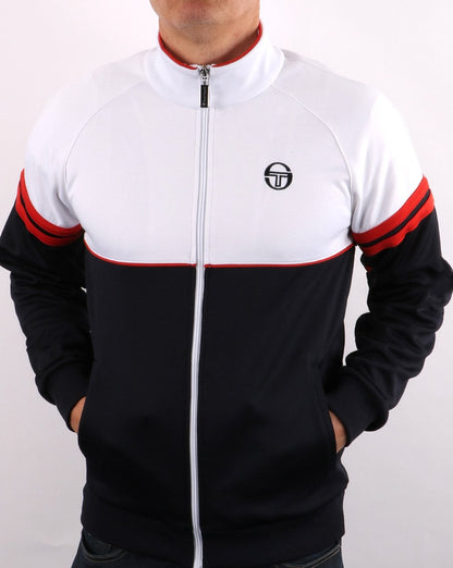 Sergio Tacchini Orion Trainingsjacke Weiß/Marineblau/Rot