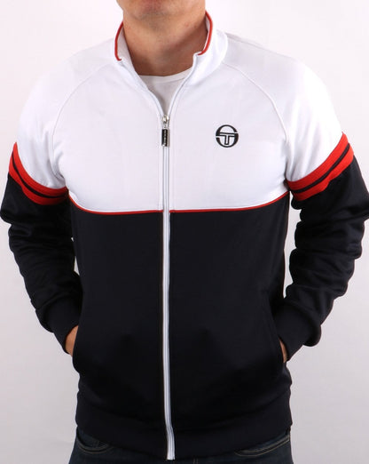 Sergio Tacchini Orion Trainingsjacke Weiß/Marineblau/Rot