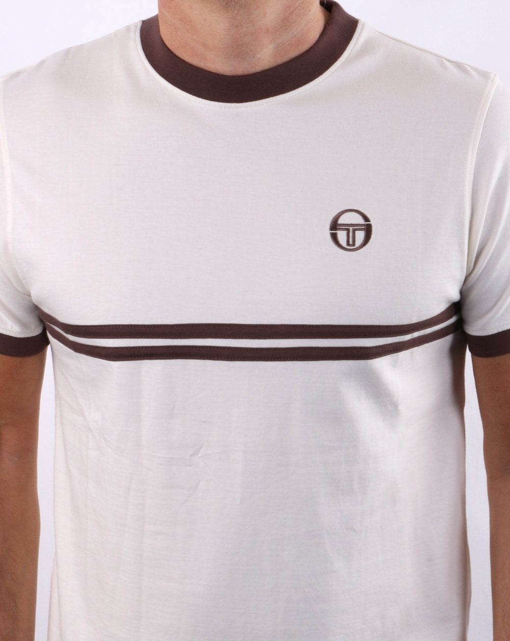 Sergio Tacchini Supermac T-Shirt Creme/Braun