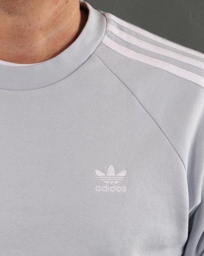 Adidas Originals 3-Streifen Crew Sweat Eisblau