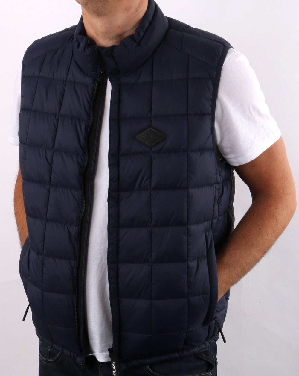 Replay Weste Marineblau