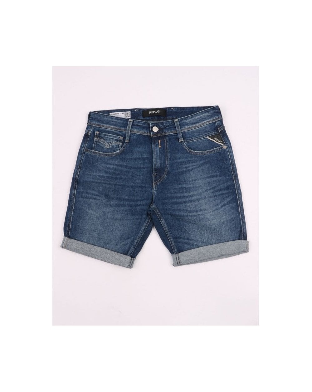 Replay Anbass Bio Shorts Mittelblau