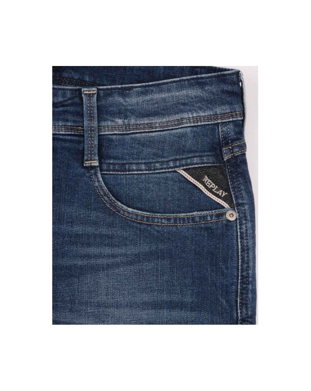 Replay Anbass Bio Shorts Mittelblau
