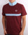 Sergio Tacchini Dallas 1/4 Zip Polo Shirt - Claret/Sky