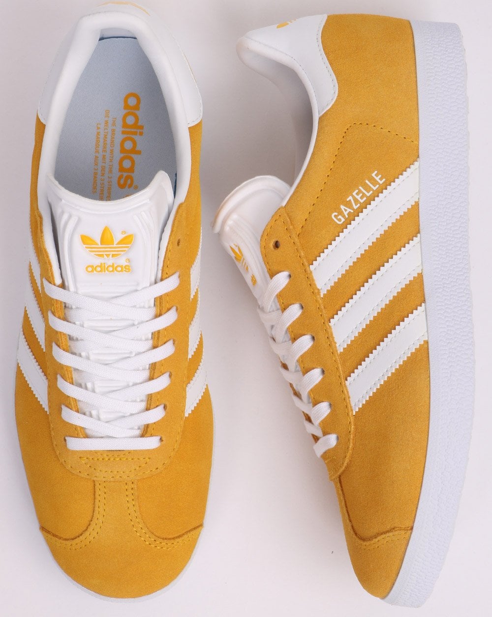 Adidas Gazelle Sneakers Goldgelb/Weiß