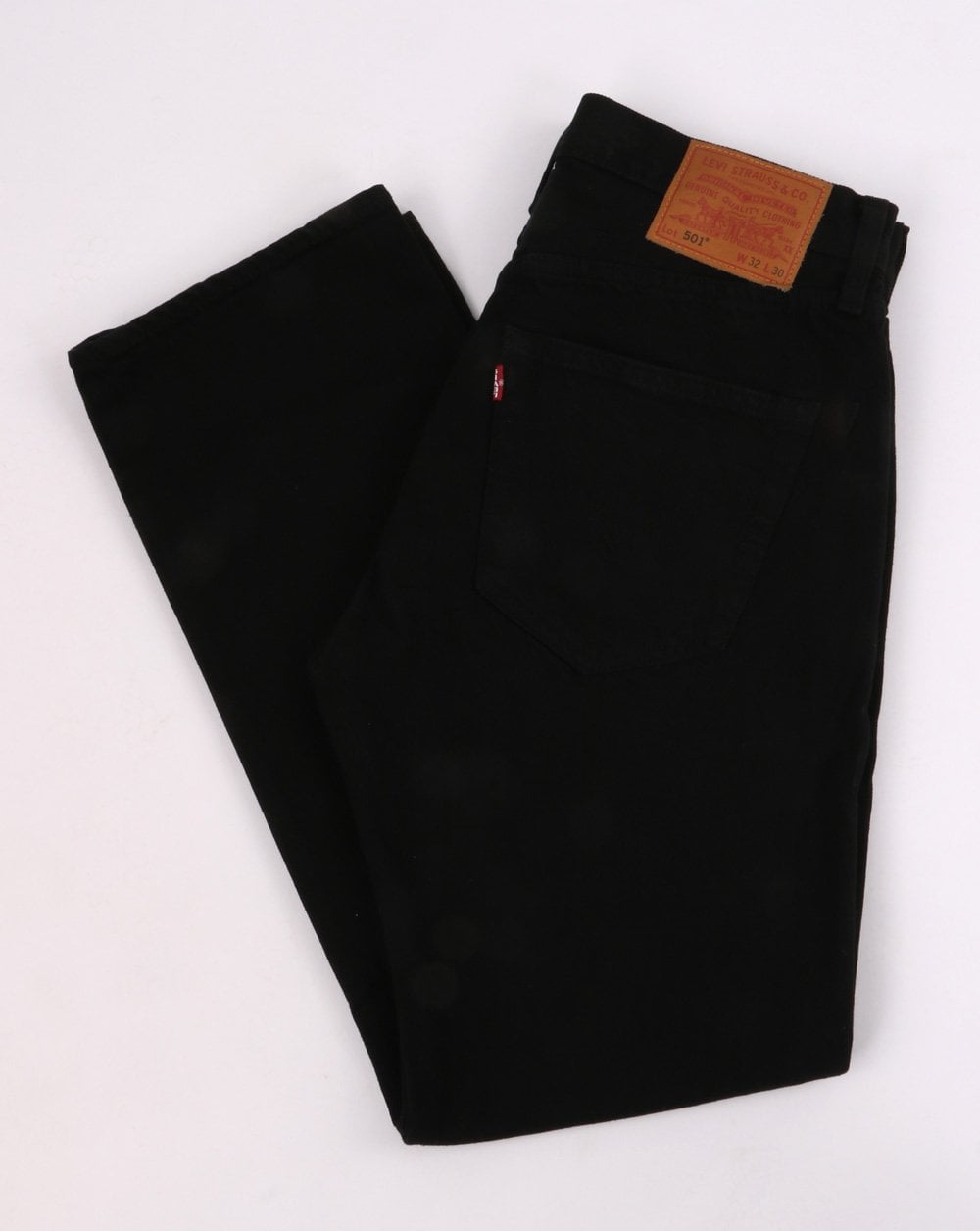 Levi's – 501 Original – Schwarze Straight-Fit-Jeans