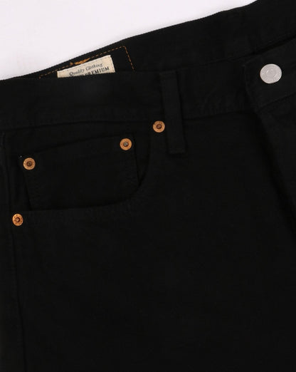 Levi's – 501 Original – Schwarze Straight-Fit-Jeans
