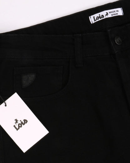 Lois Terrace – Regular-Taper-Jeans in Schwarz