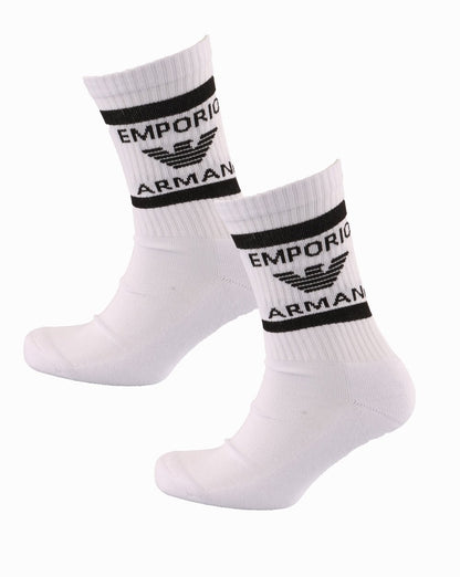 Emporio Armani – 2er-Pack weiße Socken