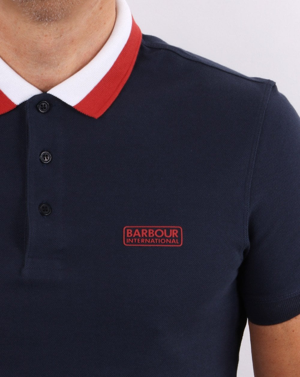 Barbour International Ampere Poloshirtkleid Blau