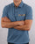 Barbour Tartan Pocket Polo Shirt Blue