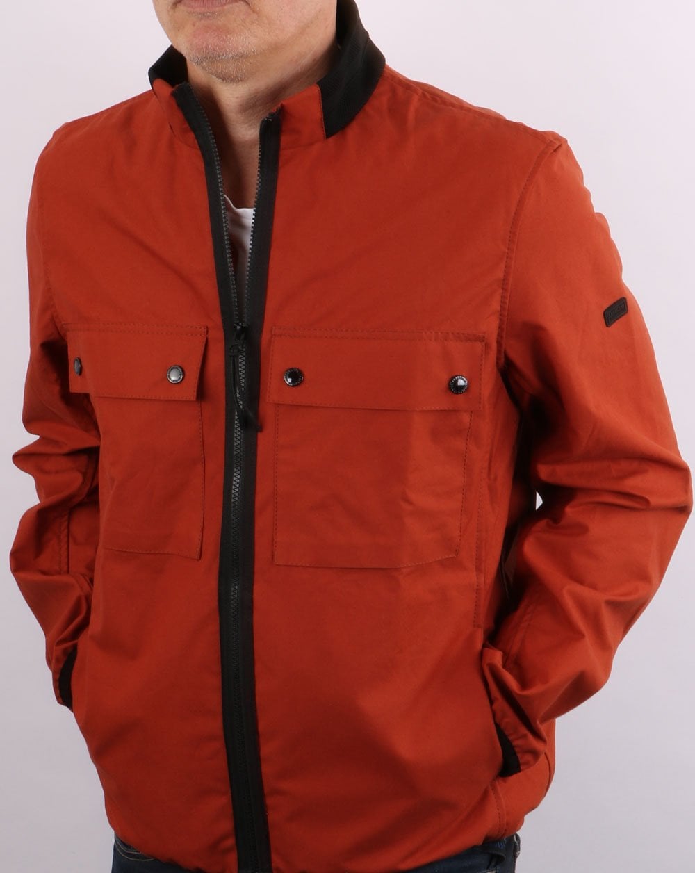 Barbour International Belsfield Freizeitjacke Clay Red