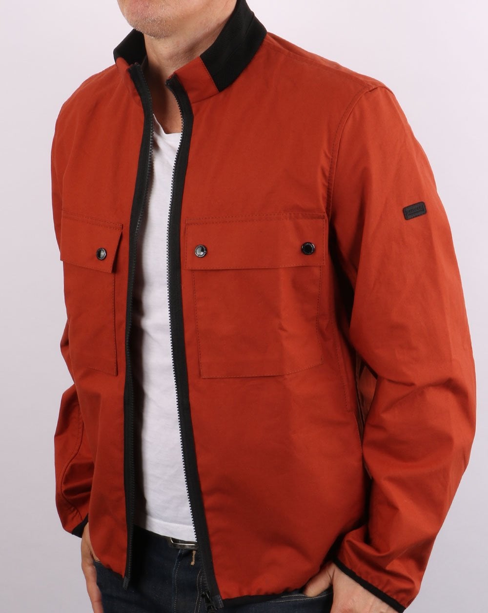 Barbour International Belsfield Freizeitjacke Clay Red